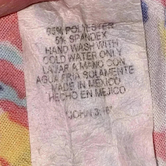 BEESON River Pullover Top Beautiful Multi Colors Butterfly Sleeves Size S - Picture 7 of 8